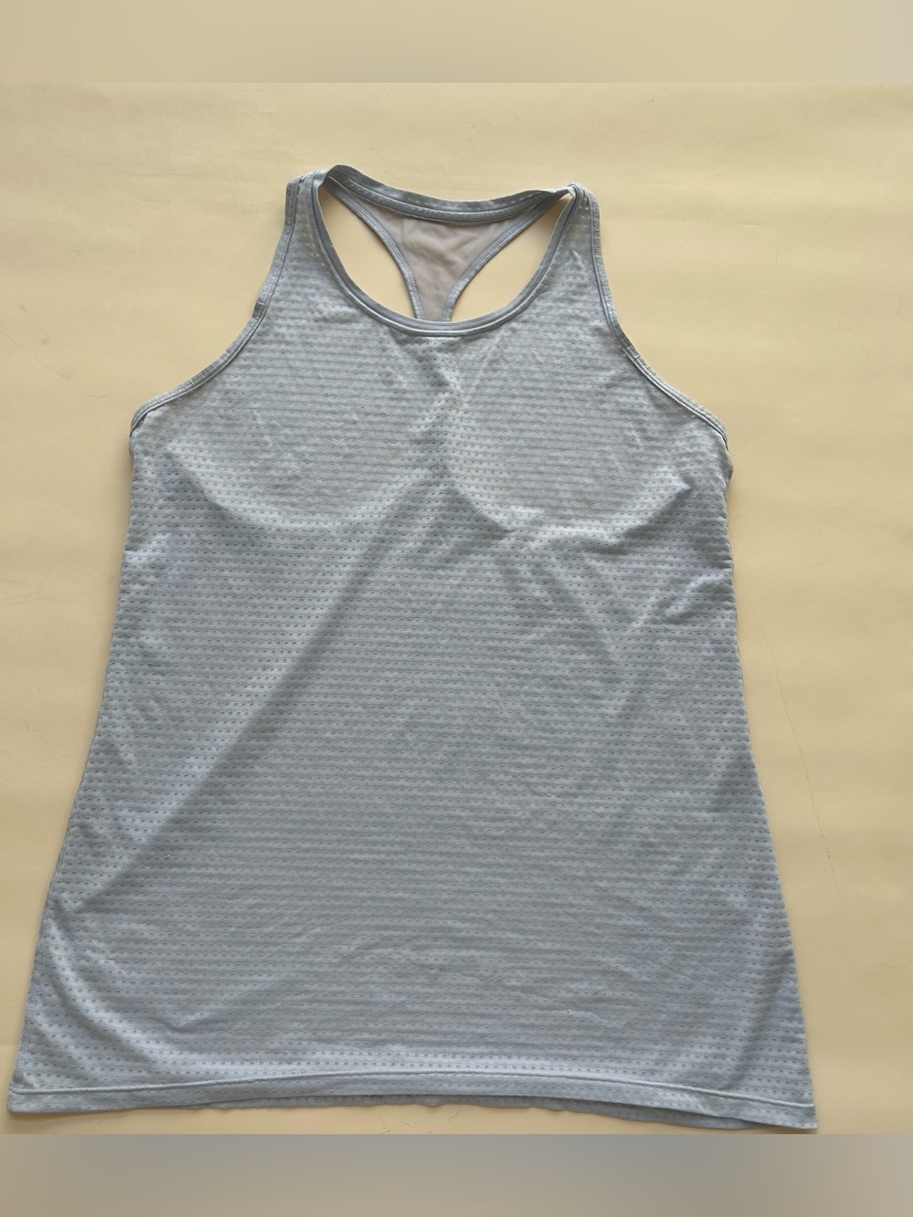 Athleta Light Blue Racerback Performance Tank Top size L